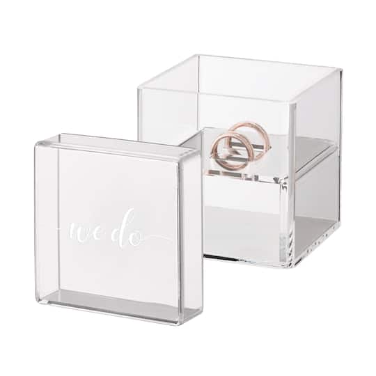 Lillian Rose Clear Acrylic We Do Ring Box Michaels